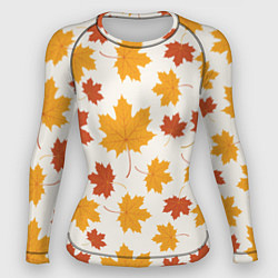 Рашгард женский Осень Autumn, цвет: 3D-принт