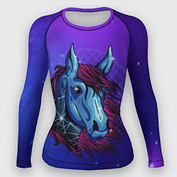 Рашгард женский Retrowave Neon Horse, цвет: 3D-принт