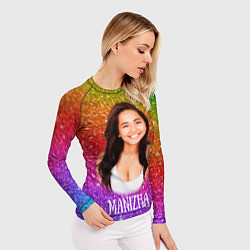 Рашгард женский Manizha Радужные блестки, цвет: 3D-принт — фото 2