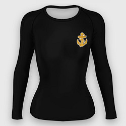 Рашгард женский Военно-Морской флот, цвет: 3D-принт
