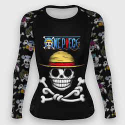 Рашгард женский Пираты Соломенной Шляпы One Piece, цвет: 3D-принт
