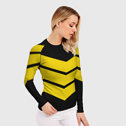 Рашгард женский Три полоски, цвет: 3D-принт — фото 2