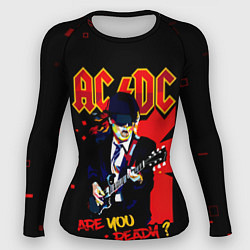 Женский рашгард ARE YOU REDY? ACDC