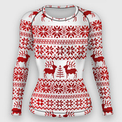 Женский рашгард Зимний лес