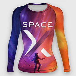 Рашгард женский Space X, цвет: 3D-принт