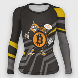 Рашгард женский BTC монета, цвет: 3D-принт