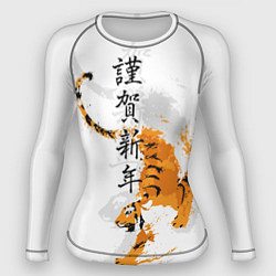 Рашгард женский Китайский тигр, цвет: 3D-принт