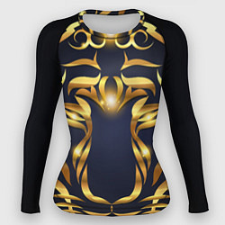 Рашгард женский Золотой символ года Тигр, цвет: 3D-принт