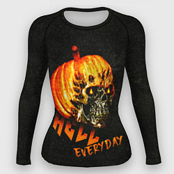 Женский рашгард Helloween череп тыква scull pumkin