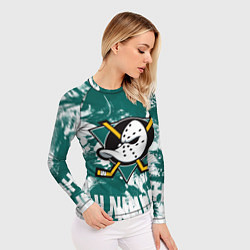 Рашгард женский Анахайм Дакс Anaheim Ducks, цвет: 3D-принт — фото 2