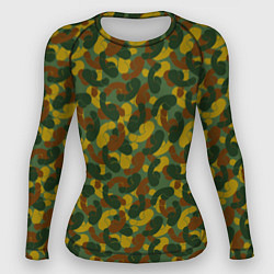 Рашгард женский Бесстыдник камуфляж, цвет: 3D-принт