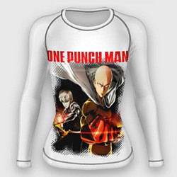 Рашгард женский Сайтама и Генос One Punch-Man, цвет: 3D-принт