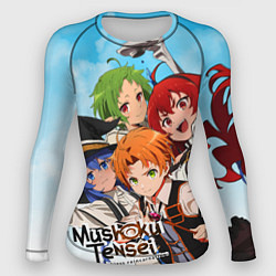 Рашгард женский Реинкарнация безработного главные герои, цвет: 3D-принт