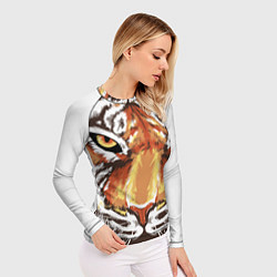 Рашгард женский Морда тигра от John Art, цвет: 3D-принт — фото 2