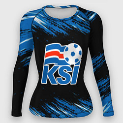 Рашгард женский KSI ICELAND - сборная, цвет: 3D-принт