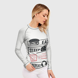 Рашгард женский Roblox repeat, цвет: 3D-принт — фото 2