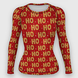 Рашгард женский HO-HO-HO, цвет: 3D-принт