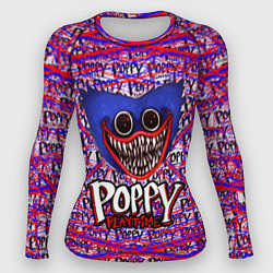 Рашгард женский Huggy Wuggy: Poppy Pattern, цвет: 3D-принт