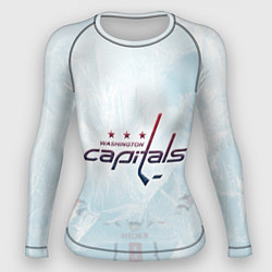 Рашгард женский Washington Capitals Ovi8 Ice theme, цвет: 3D-принт