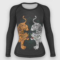 Рашгард женский Два тигра, цвет: 3D-принт