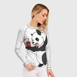 Рашгард женский Взрывная панда, цвет: 3D-принт — фото 2
