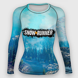 Женский рашгард SnowRunner СноуРаннер логотип