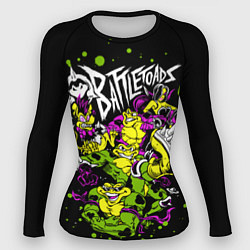 Рашгард женский Battletoads - Боевые Жабы, цвет: 3D-принт