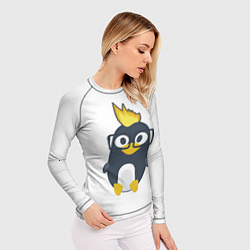 Рашгард женский Linux пингвин Талисман для программистов, цвет: 3D-принт — фото 2