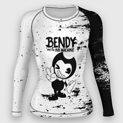 Рашгард женский Bendy and the ink machine - Black & White, цвет: 3D-принт