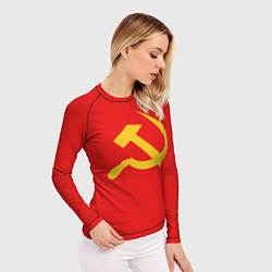 Рашгард женский Красный Советский союз, цвет: 3D-принт — фото 2