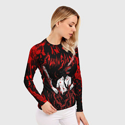 Рашгард женский Человек бензопила в крови Chainsaw Man, цвет: 3D-принт — фото 2