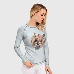 Рашгард женский Йоркширский терьер пастель, цвет: 3D-принт — фото 2