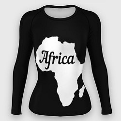 Женский рашгард Африка на чёрном