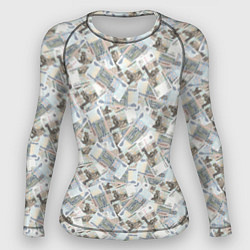 Женский рашгард Банкноты 50 рублей