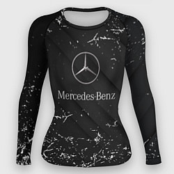 Женский рашгард Mercedes-Benz штрихи black