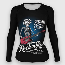 Рашгард женский Rock-n-Roll Punk, цвет: 3D-принт