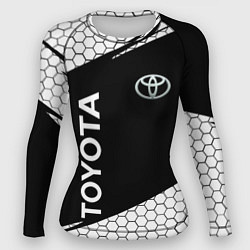 Рашгард женский Toyota Sport соты, цвет: 3D-принт