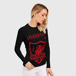 Рашгард женский Liverpool Ливерпуль, цвет: 3D-принт — фото 2