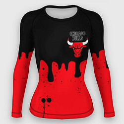 Рашгард женский Chicago Bulls Чикаго Буллз Логотип, цвет: 3D-принт