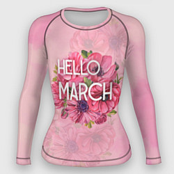 Женский рашгард Hello march