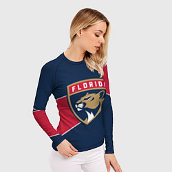Рашгард женский Florida Panthers , Флорида Пантерз, цвет: 3D-принт — фото 2
