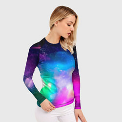 Рашгард женский Colorful Space Космос, цвет: 3D-принт — фото 2