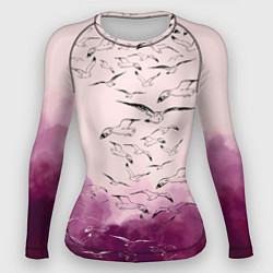 Женский рашгард Птицы на небе