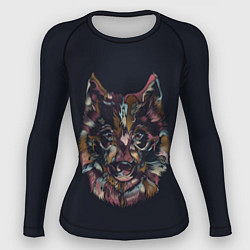 Рашгард женский Наблюдающий волк, цвет: 3D-принт