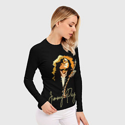 Рашгард женский Led Zeppelin Лед Зеппелин Jimmy Page, цвет: 3D-принт — фото 2