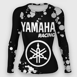 Рашгард женский YAMAHA Racing Краска, цвет: 3D-принт
