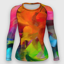 Рашгард женский Color pattern Fashion 2024, цвет: 3D-принт