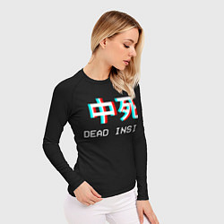 Рашгард женский Dead Inside Иероглифы, цвет: 3D-принт — фото 2