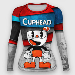 Рашгард женский Cuphead Красная чашечка, цвет: 3D-принт