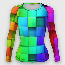 Рашгард женский Color geometrics pattern Vanguard, цвет: 3D-принт